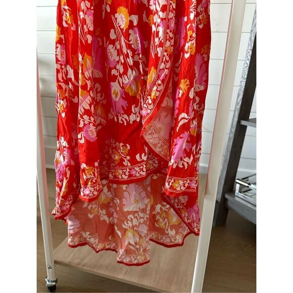 Flying Tomato peasant maxi dress Womens S Red Cottagecore Hippie‎ Boho - Picture 4 of 12